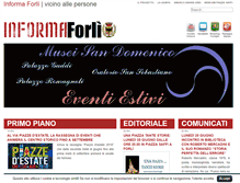 Tablet Screenshot of informaforli.it